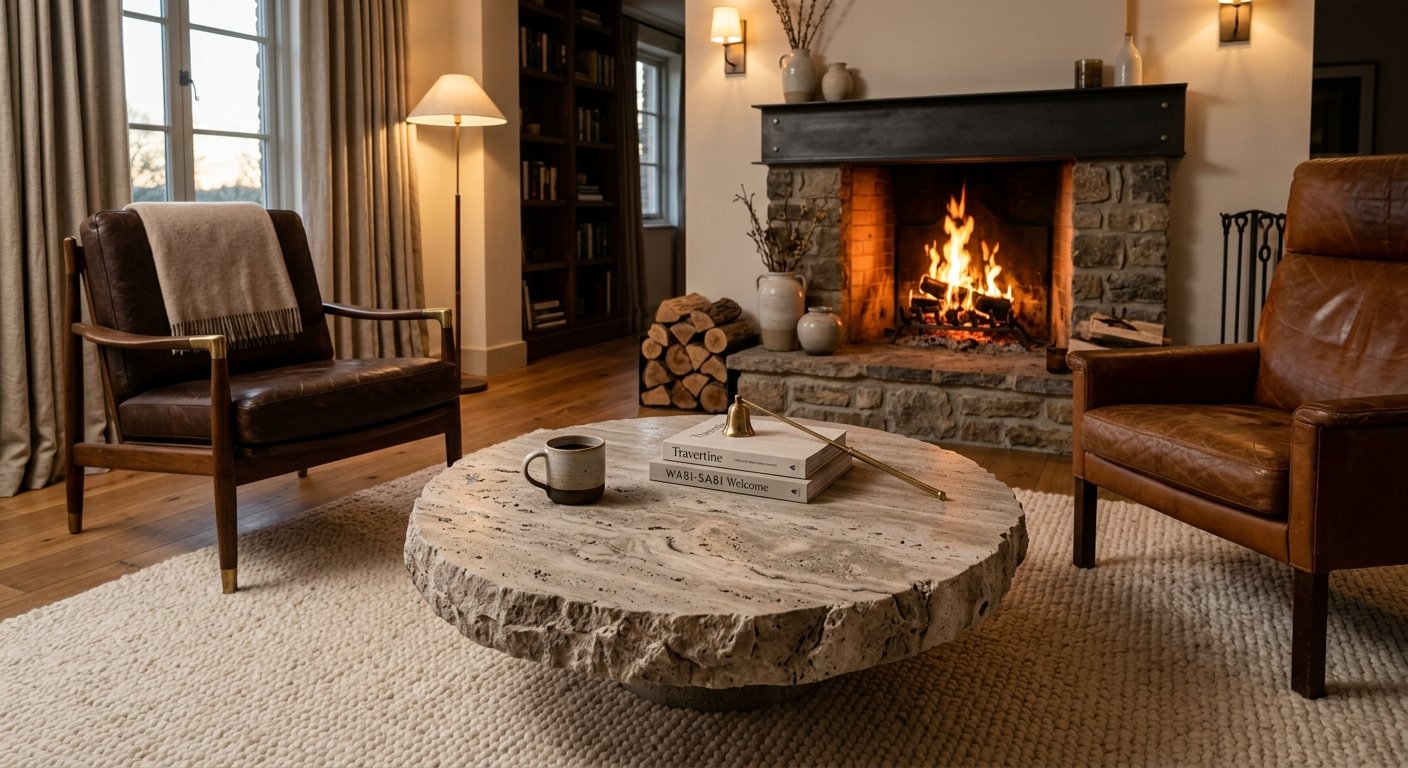 Table basse Travertin