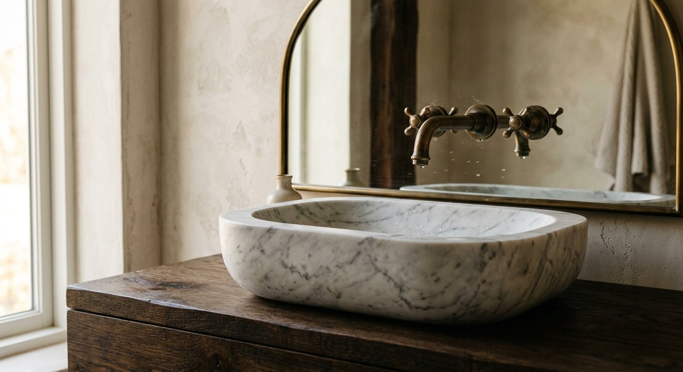 Vasque monobloc Carrare